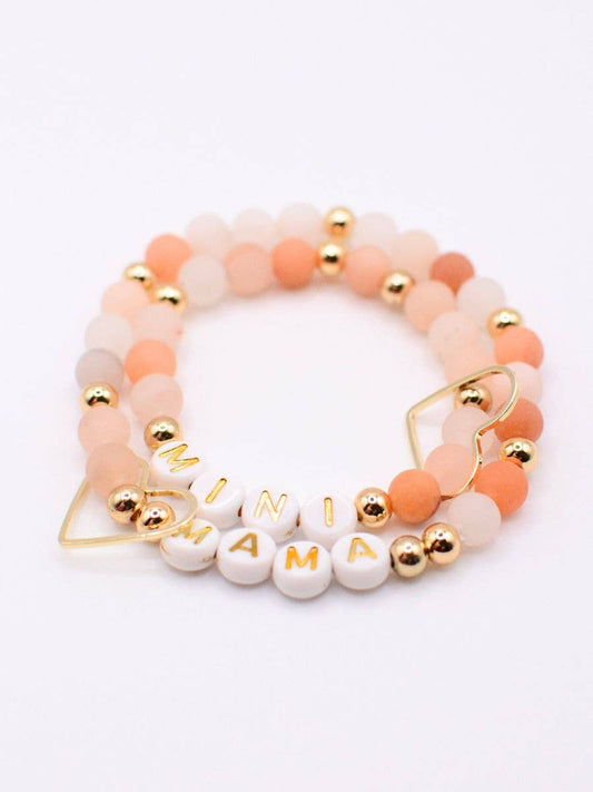 Mama & Mini Bracelet Set - Cream