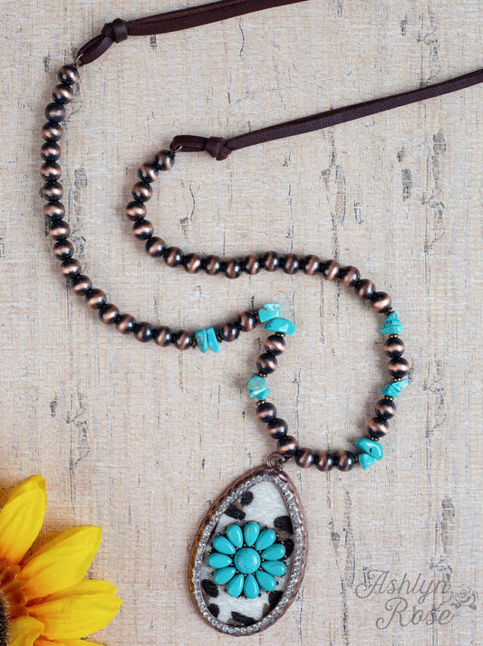 Leopard Teardrop Necklace