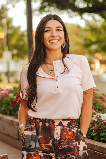 Desert Rose Henley